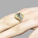 Sette 925 Silver Mossanite Stone Ring