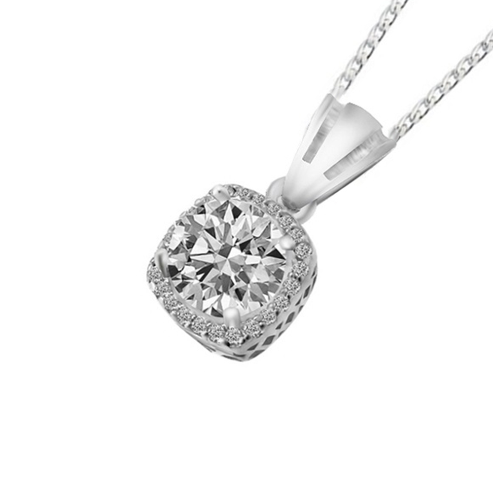 Sette 925 Silver Baguette Stone Necklace