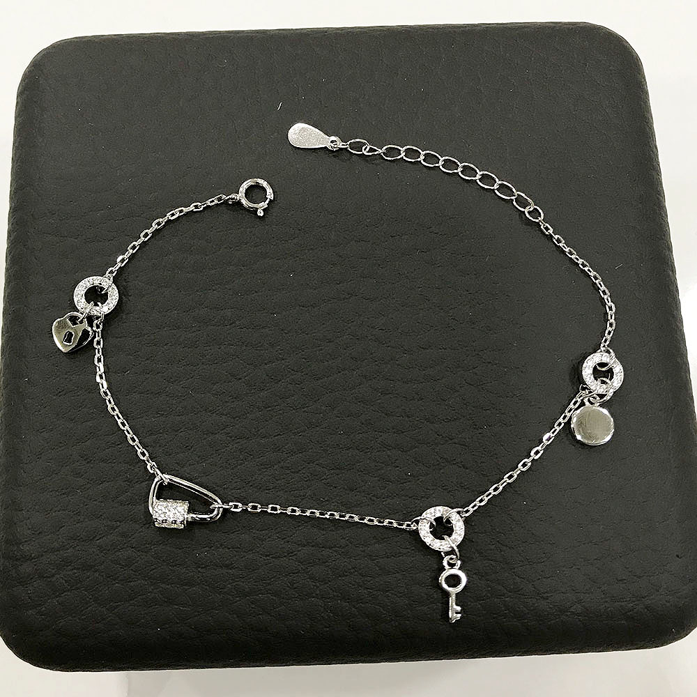 Sette 925 Silver Baguette Stone Bracelet