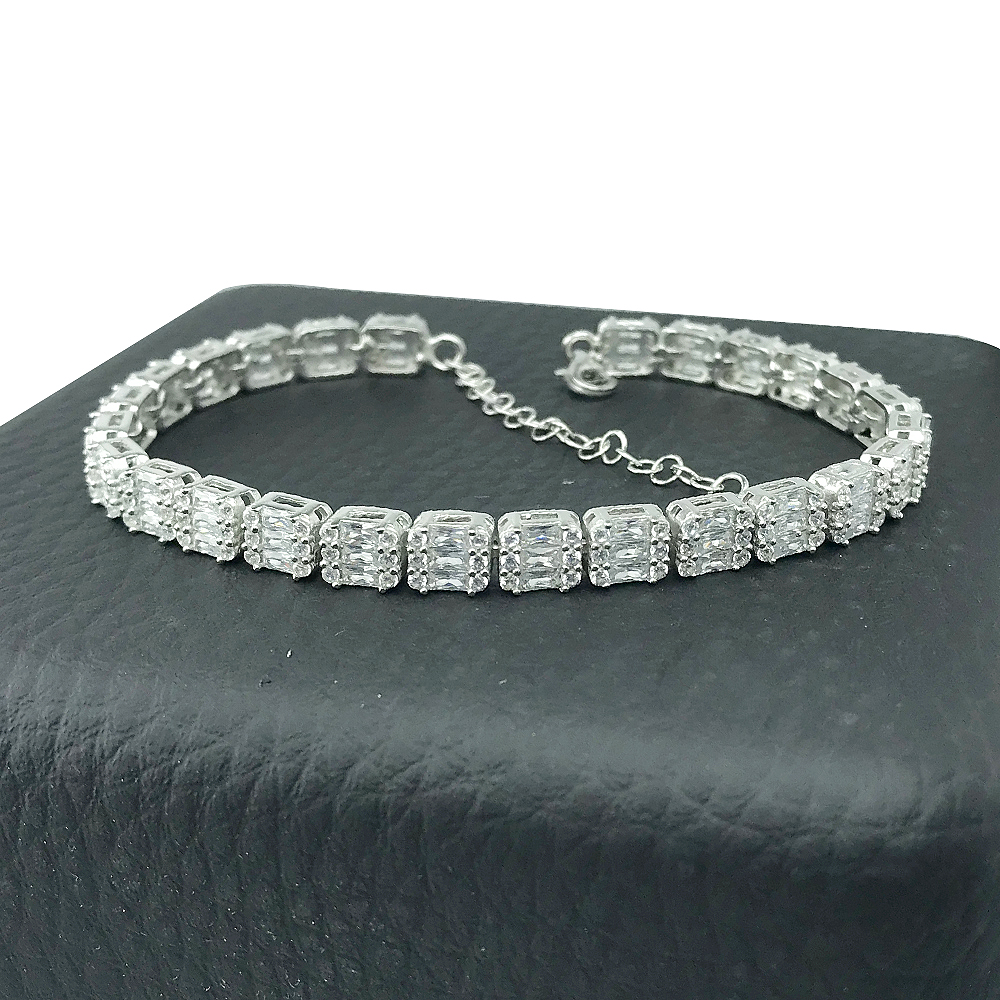 Sette 925 Silver Lux Baguette-Zirkonia Bracelet