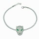 Sette 925 Silver Emerald Stone Bracelet