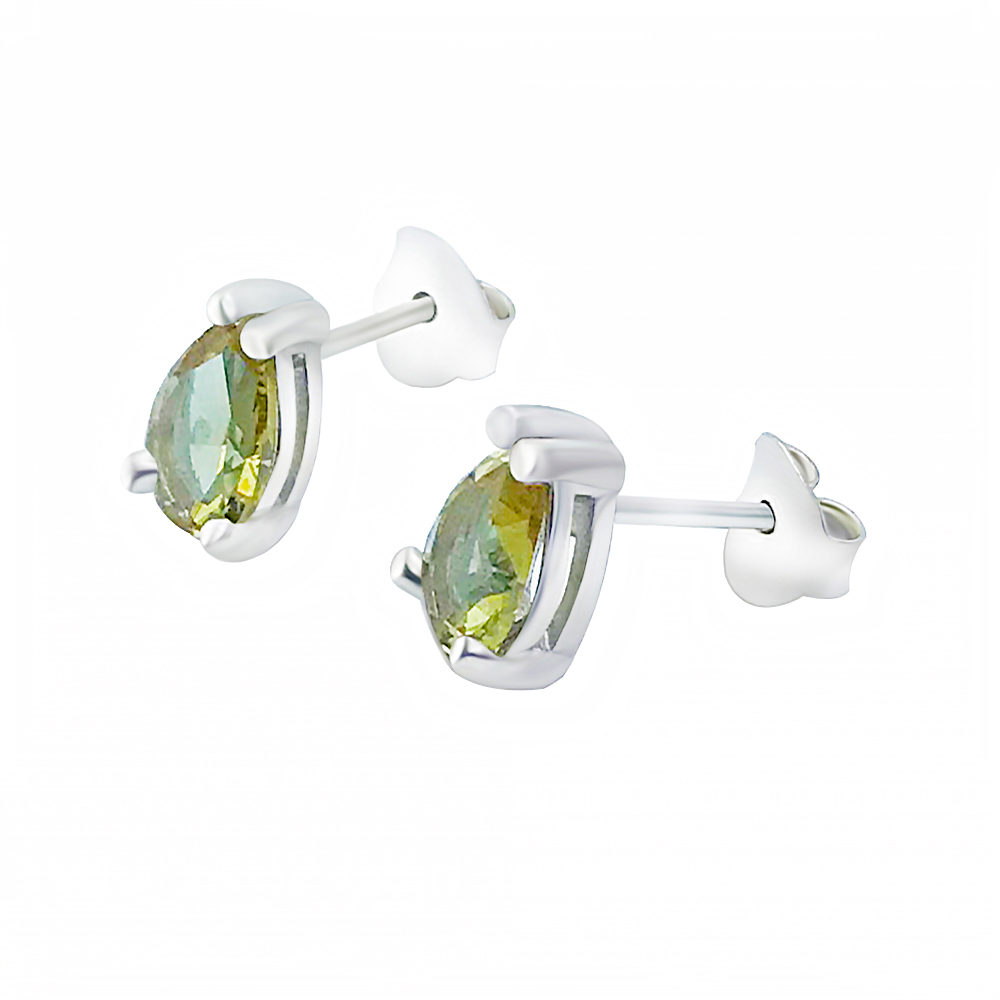 Sette Silver Zultanit Changing Colour Stone Earrings