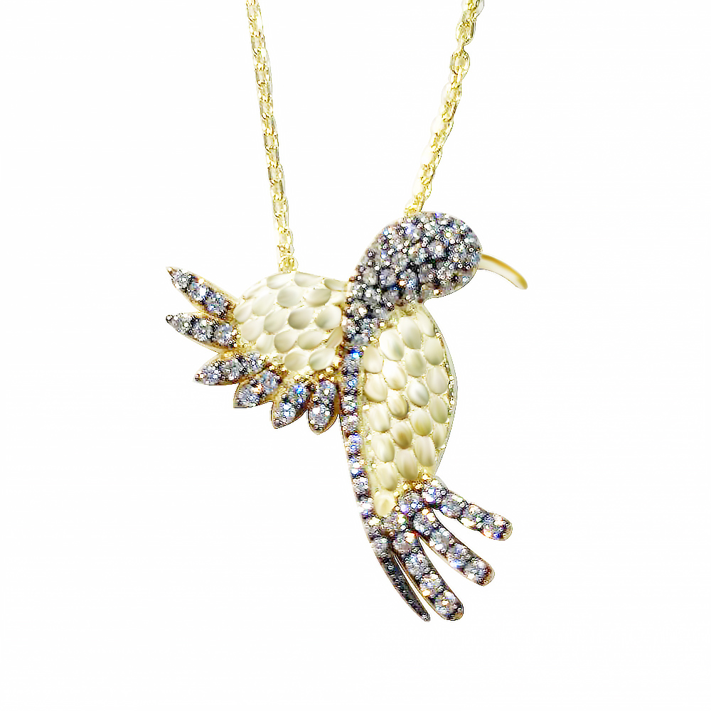 Sette 925 Silver Trend Bird Necklace