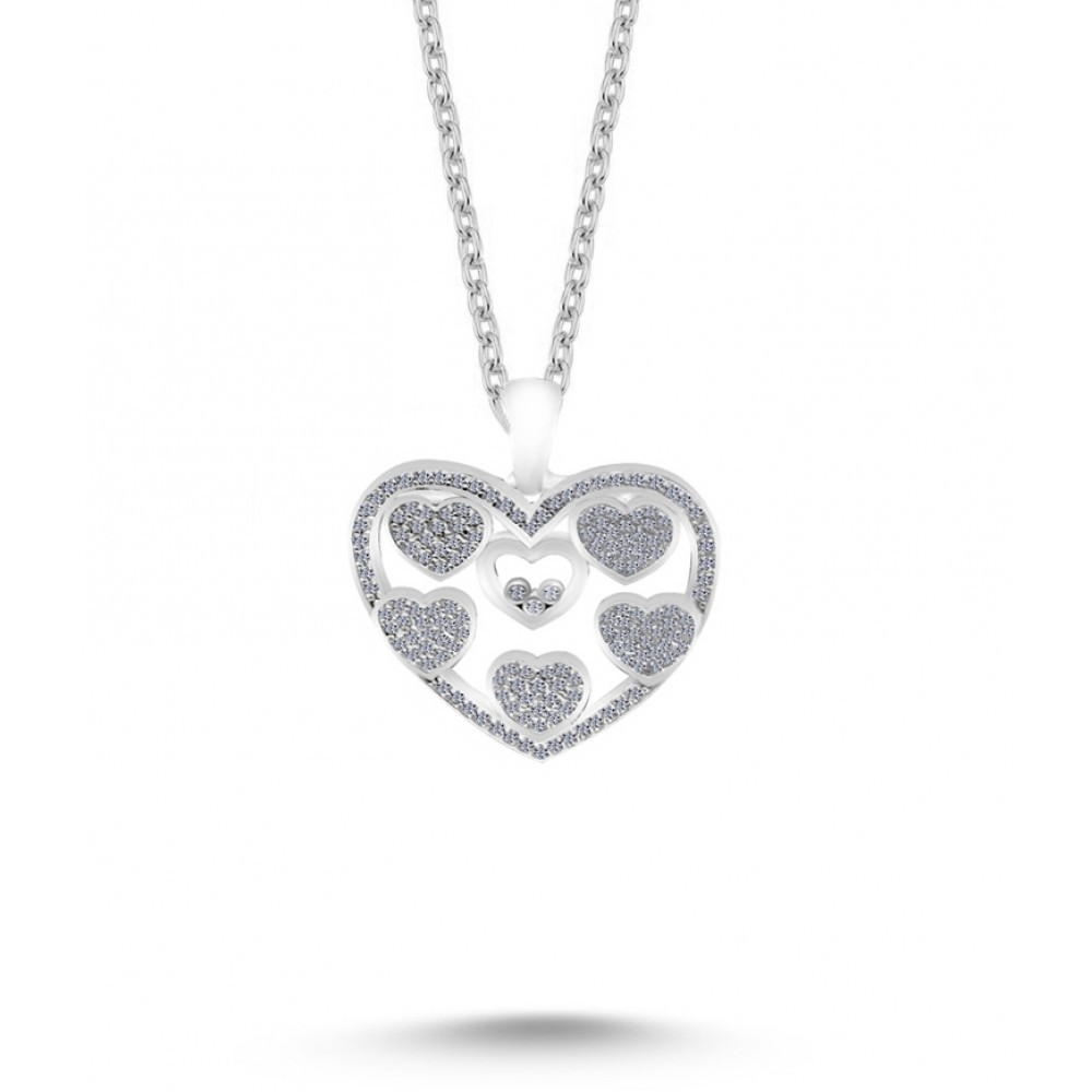 Sette 925 Silver Heart Necklace