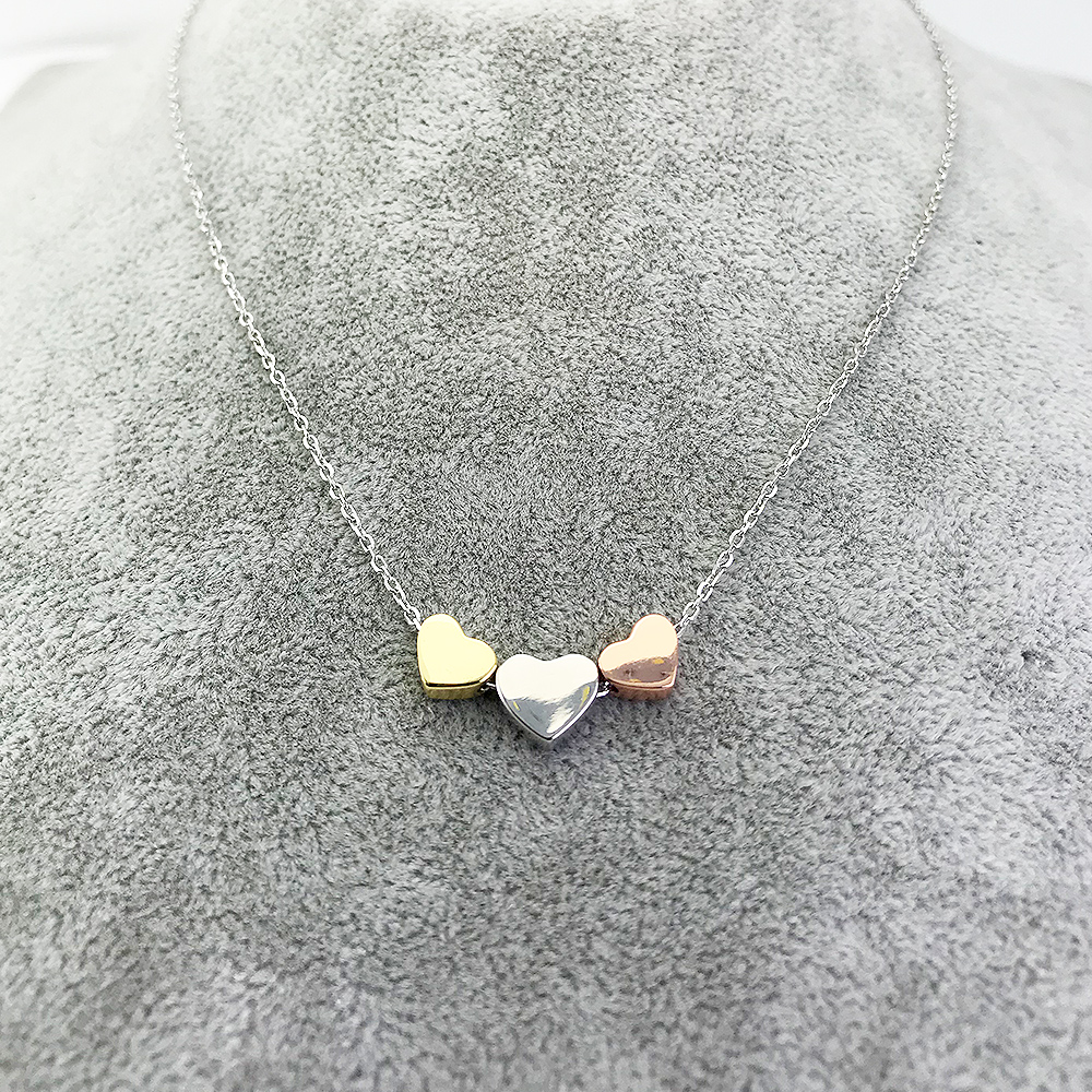 Sette Silver Hearts Necklace