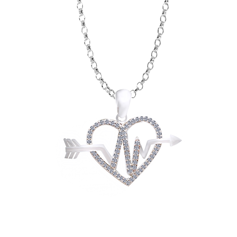 Sette 925 Silver Heart Necklace