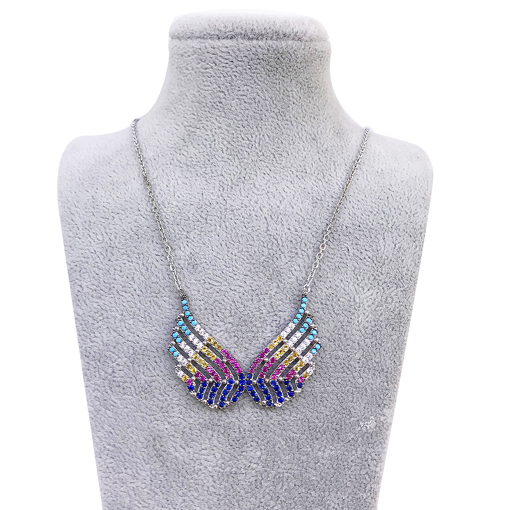 Sette 925 Silver Angel Wings Necklace