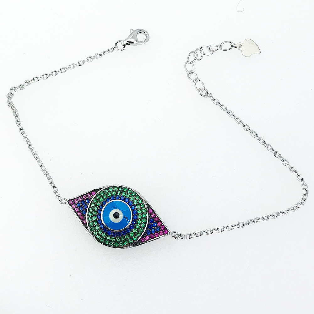 Sette Silver Fashion Evileye Bracelets