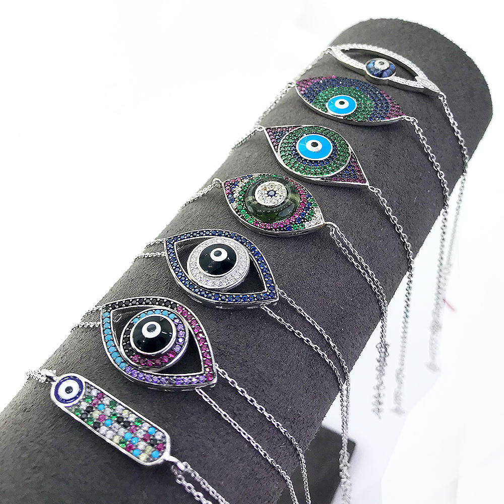 Sette Silver Fashion Evileye Bracelets