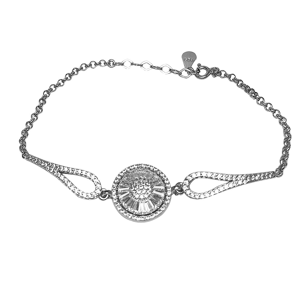 925 Silver Baguette Bracelet