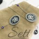 Sette Silver Cameo Stone Handmade Rosa Necklace