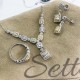 Sette V.I.P Silver Fancy Stone Earrings